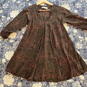 Kids Natalie Martin Fiore Dress Indigo and Clay